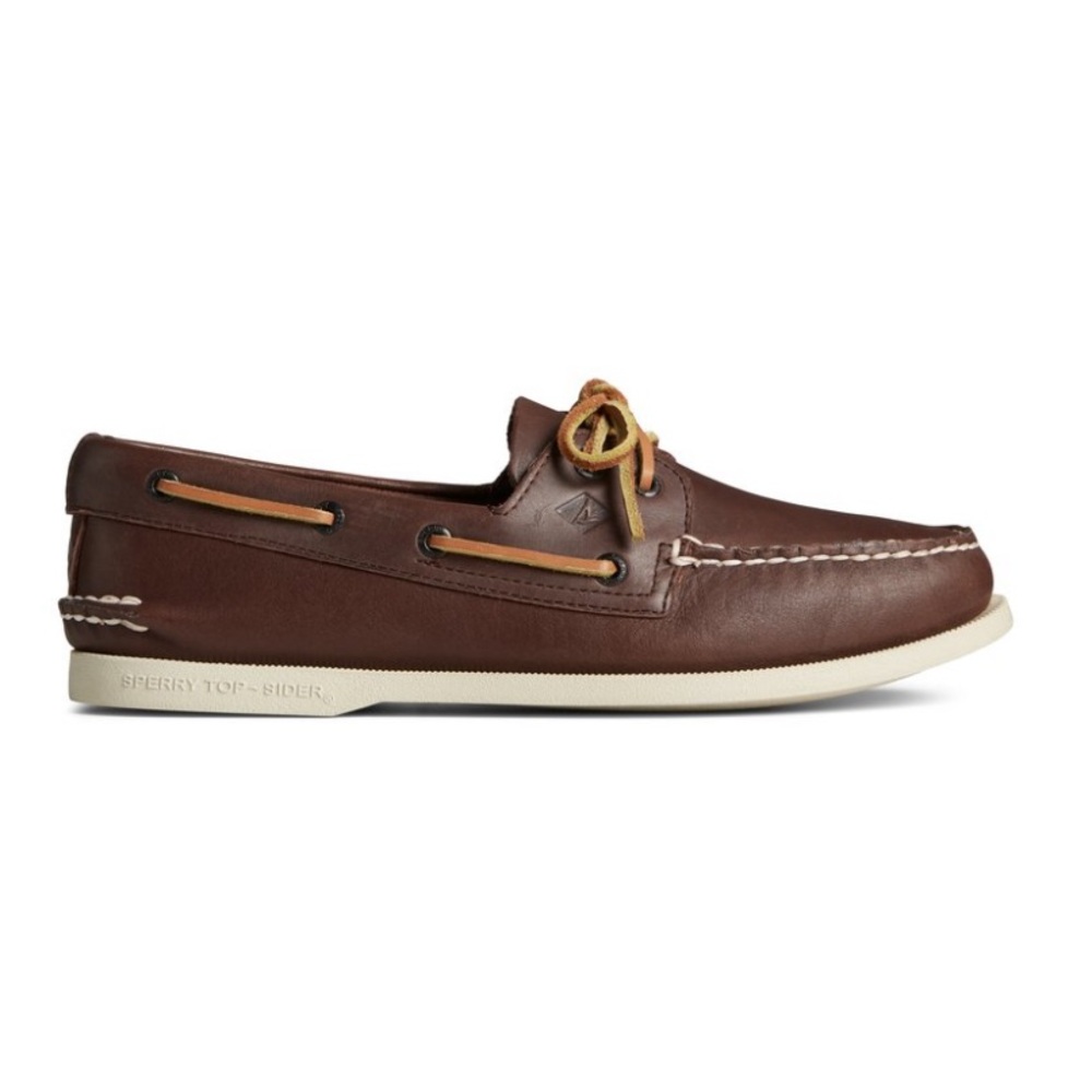 Men’s Sperry Topsider 10.5 Authentic Original Boat Shoe Brown Leather